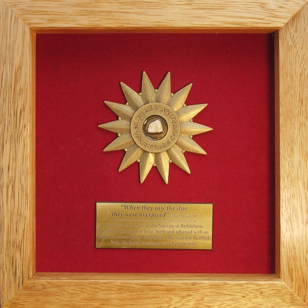 Framed Gilded Nativity Star
