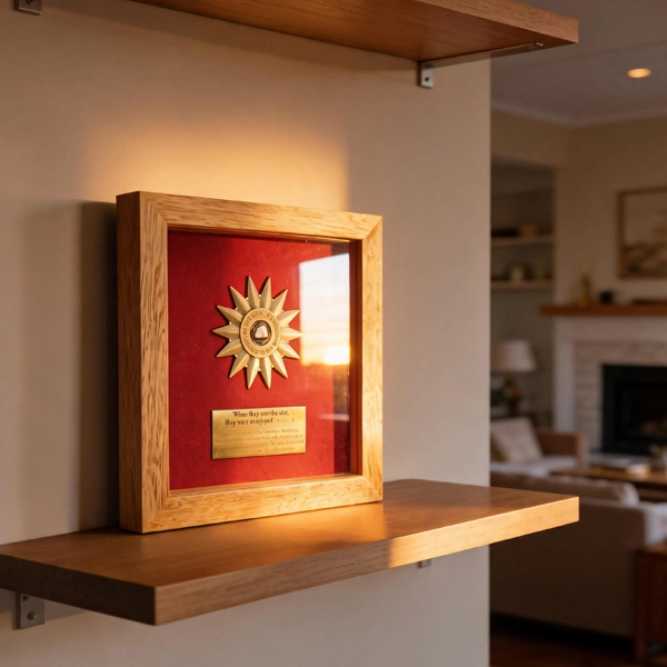 Gilded Nativity Star at home