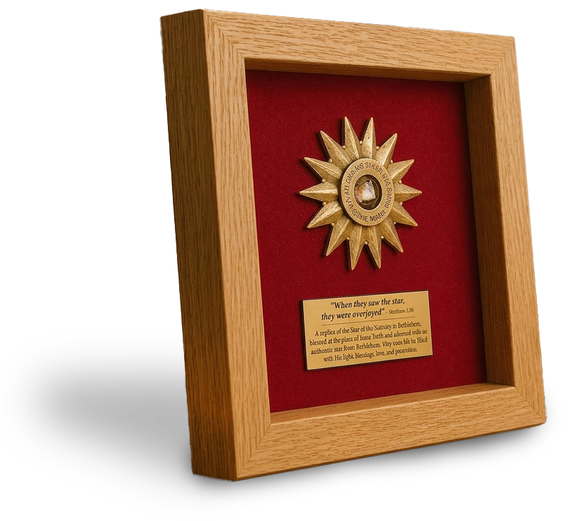 Gilded Nativity Star