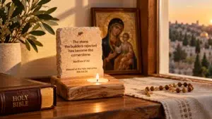 melior mundus prayer corner ideas