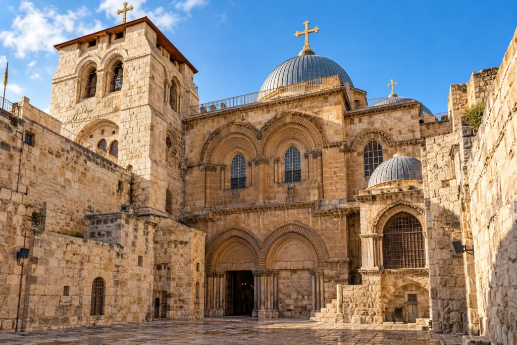 Church of the Holy Sepulchre in Jerusalem, traditional site of Golgotha and Jesus' crucifixion